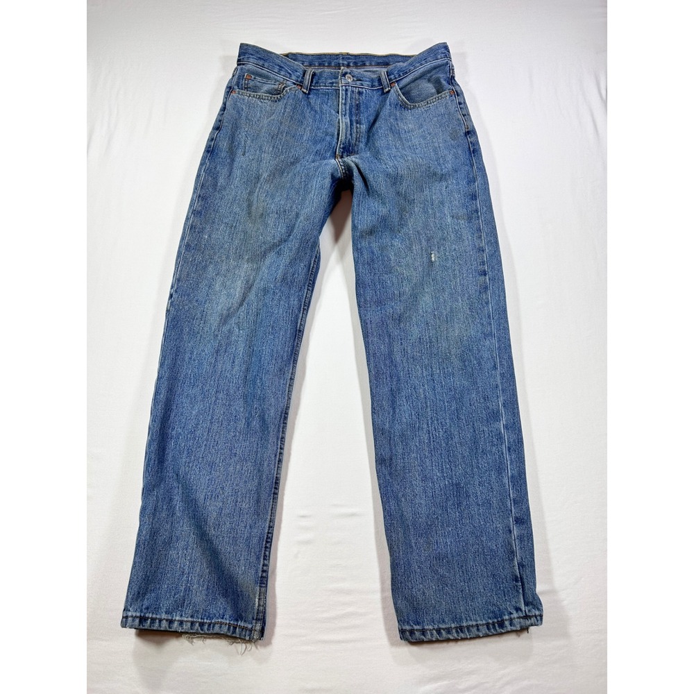 Levis 550 Relaxed Fit Jeans Mens 36x32 Blue Medium Wash Denim 00550-4891
